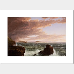 Views Across Frenchman's Bay from Mt. Desert Island, After a Squall by Thomas Cole Posters and Art